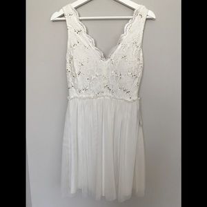 Lace and tulle dress